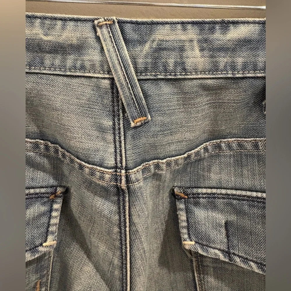 vintage Y2K silver tab levi’s boot cut size 38 x 32 actual distressed faded